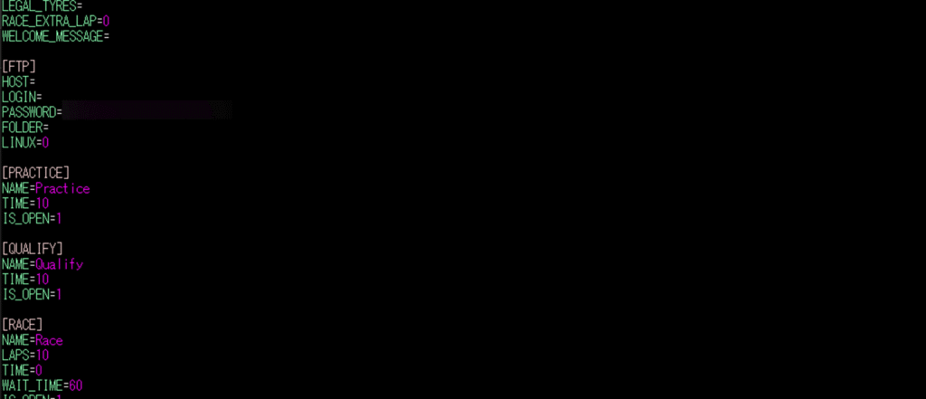 ペーストしたserver_cfg.ini