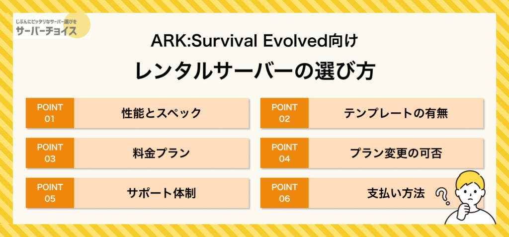 ARK:Survival Evolved向けレンタルサーバーの選び方